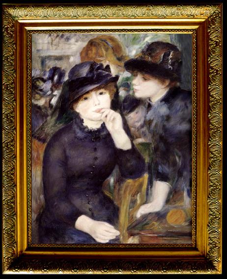 framed  Pierre-Auguste Renoir Gril in the black, Ta087